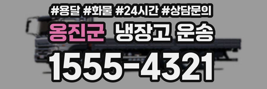 옹진군 냉장고 운송
