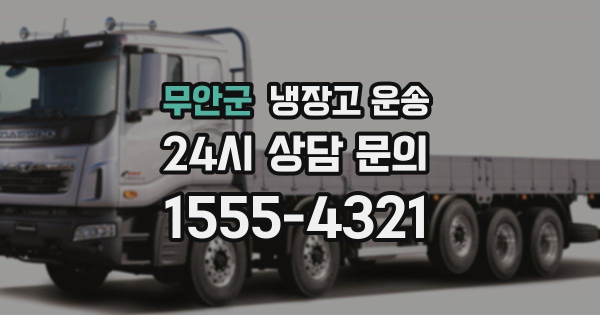 무안군 냉장고 운송