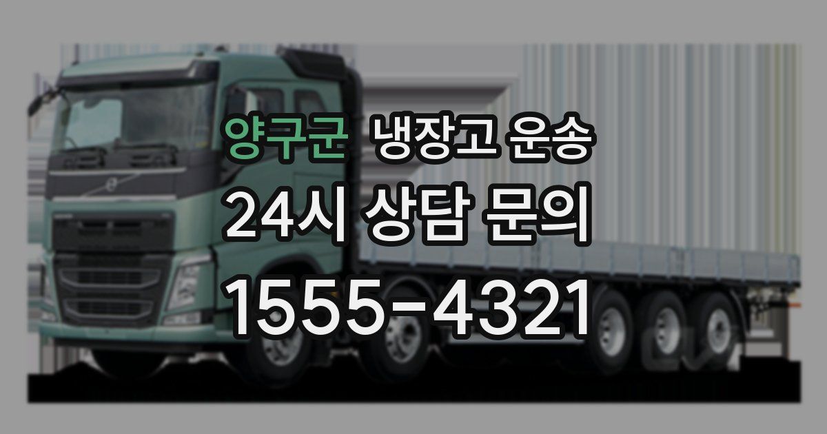 양구군 냉장고 운송