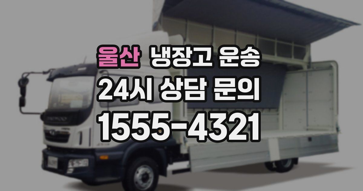 울산 냉장고 운송