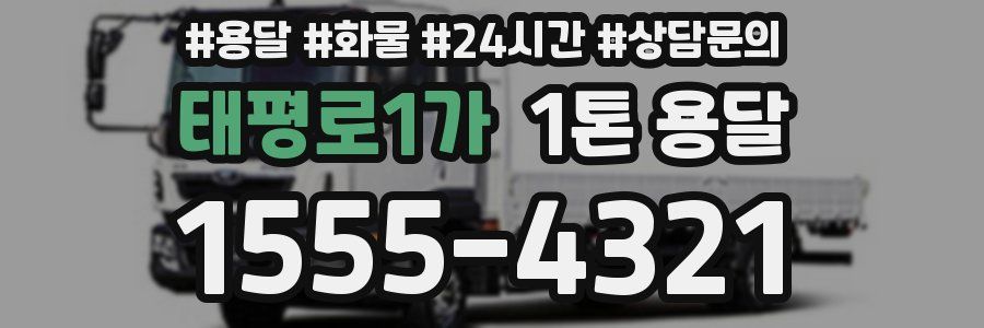 태평로1가 1톤 용달