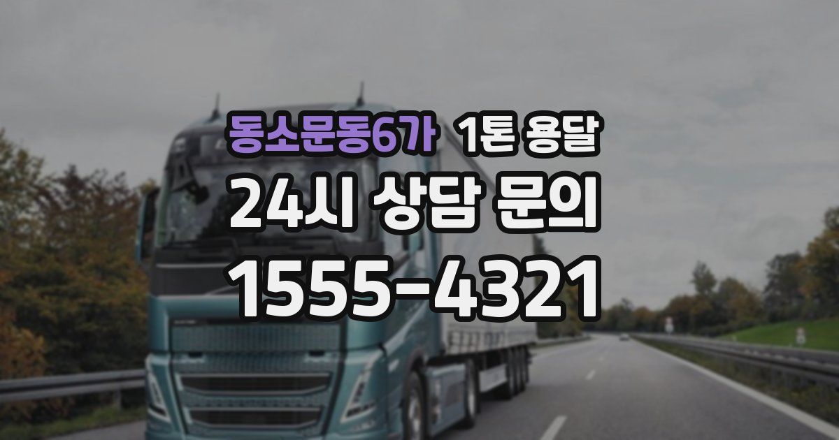동소문동6가 1톤 용달