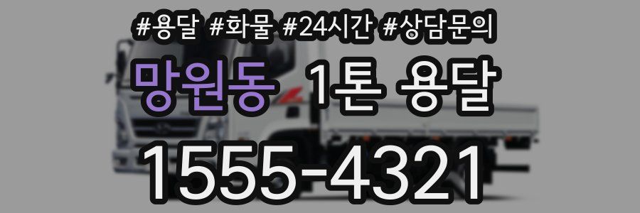 망원동 1톤 용달