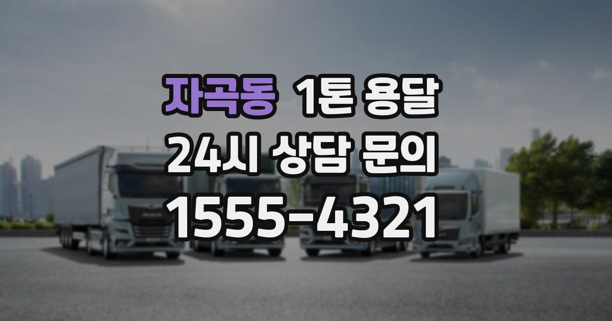 자곡동 1톤 용달