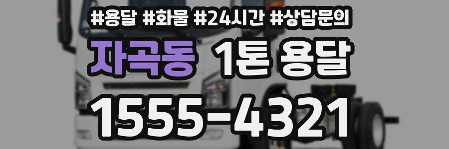 자곡동 1톤 용달