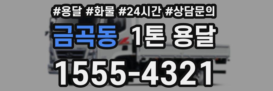 금곡동 1톤 용달