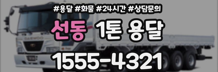 선동 1톤 용달