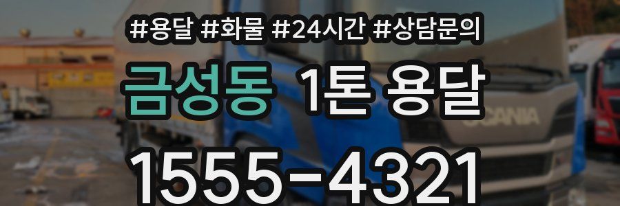 금성동 1톤 용달