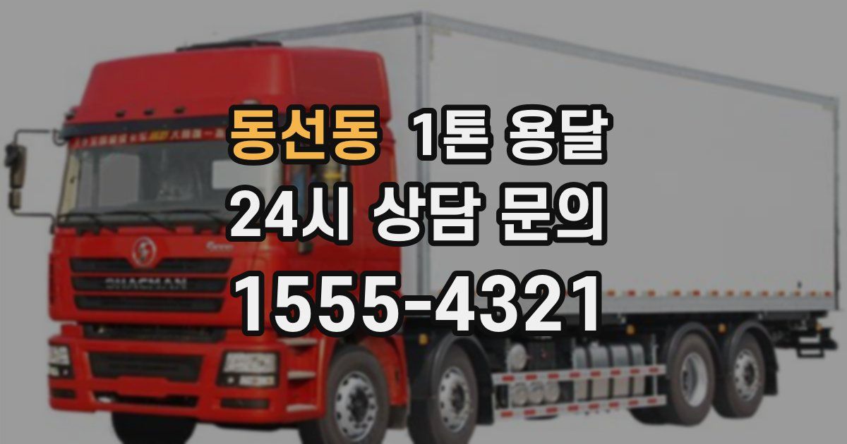 동선동 1톤 용달