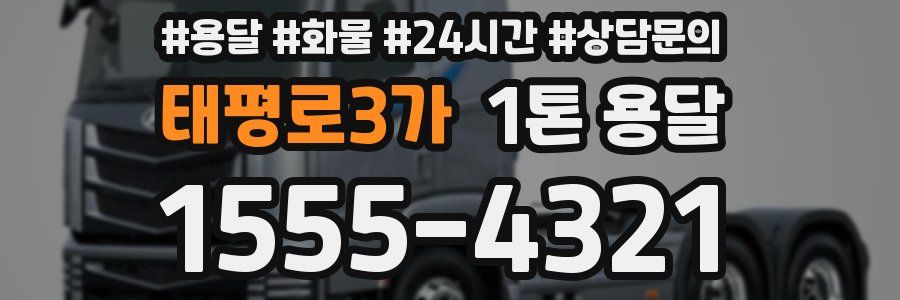 태평로3가 1톤 용달