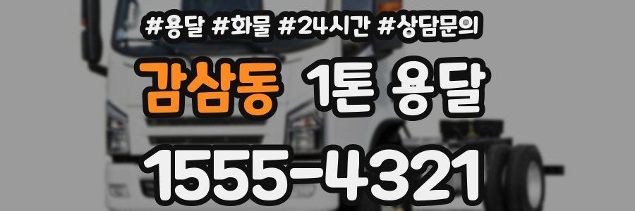 감삼동 1톤 용달