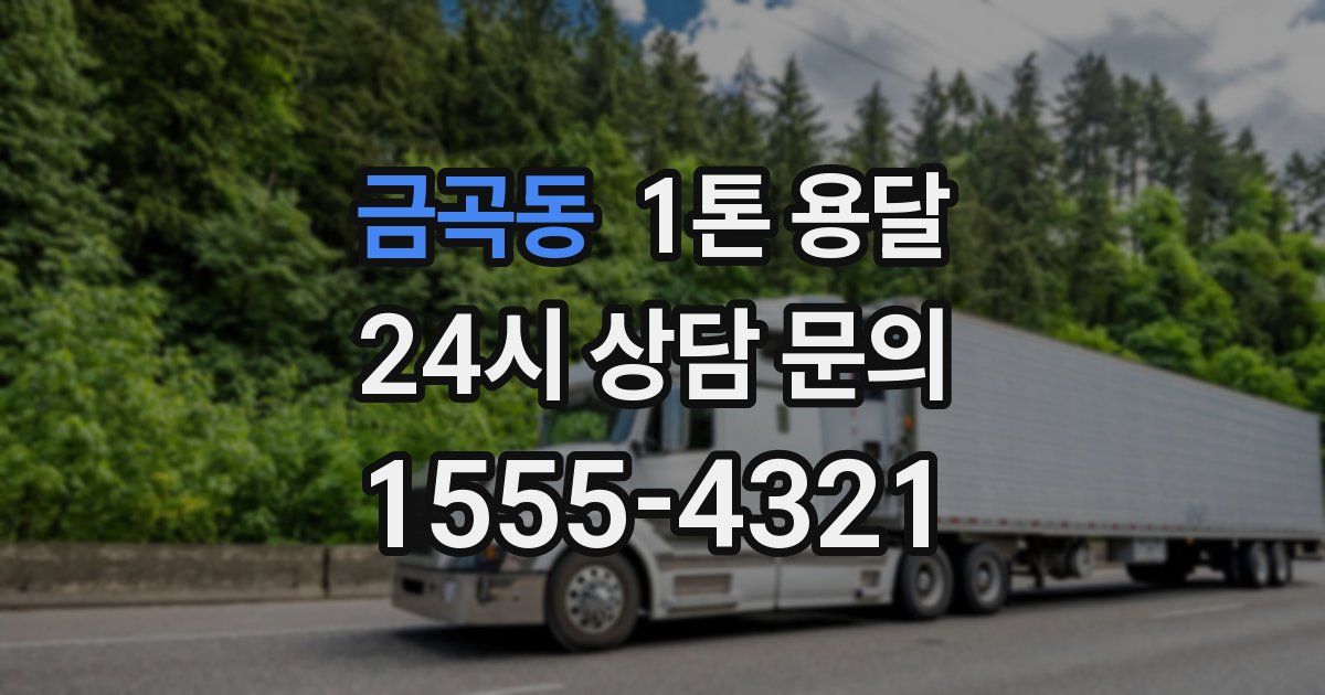 금곡동 1톤 용달