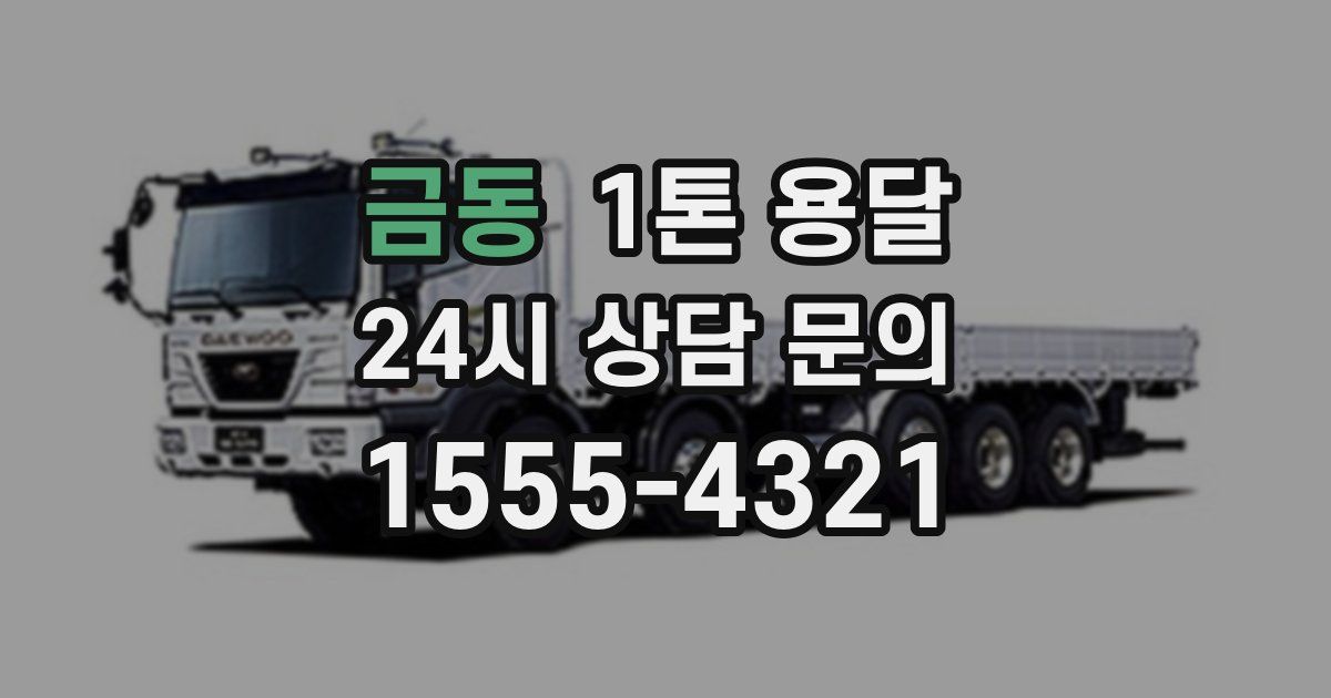 금동 1톤 용달