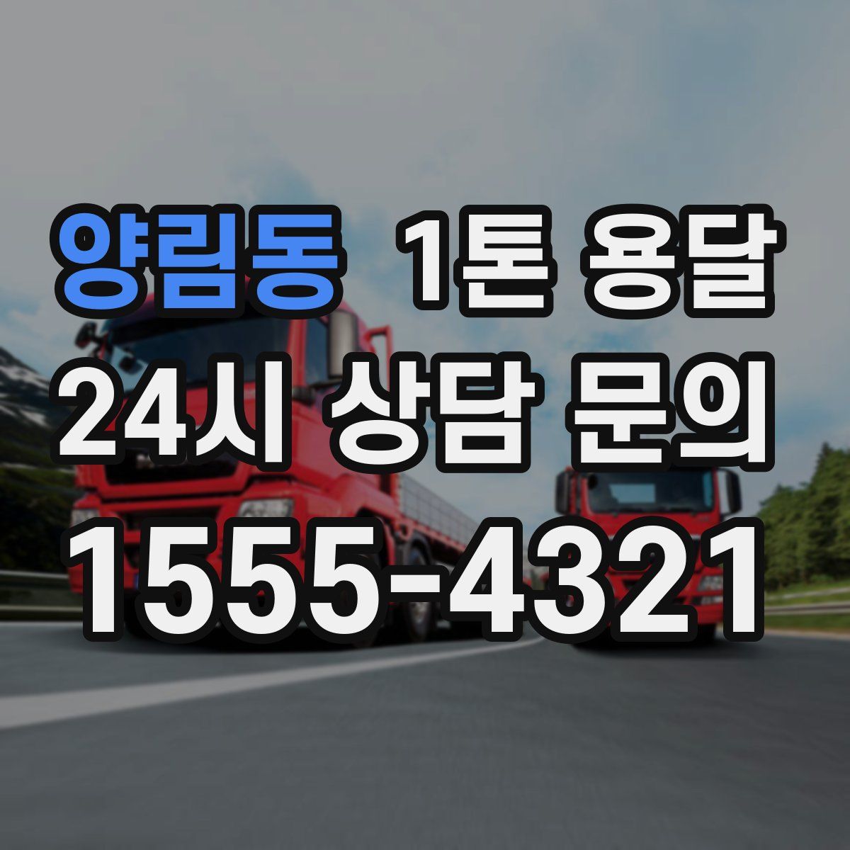 양림동 1톤 용달