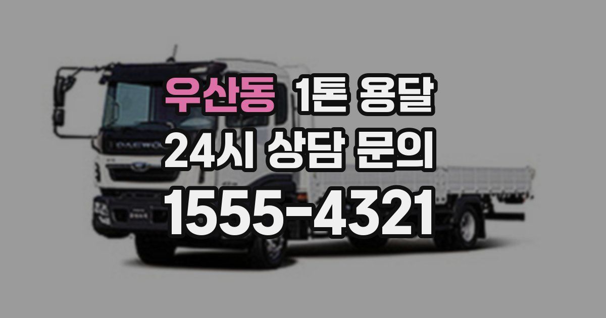 우산동 1톤 용달