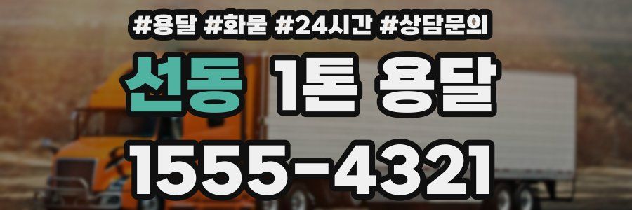선동 1톤 용달