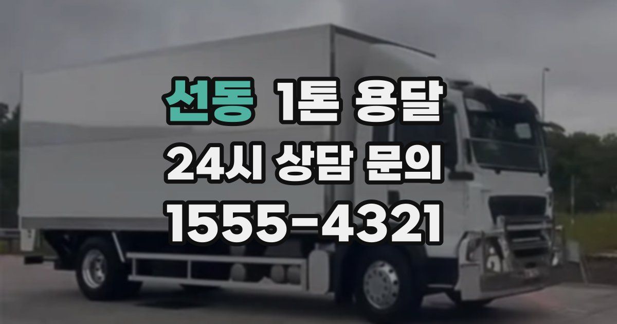 선동 1톤 용달