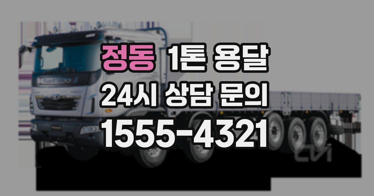 정동 1톤 용달