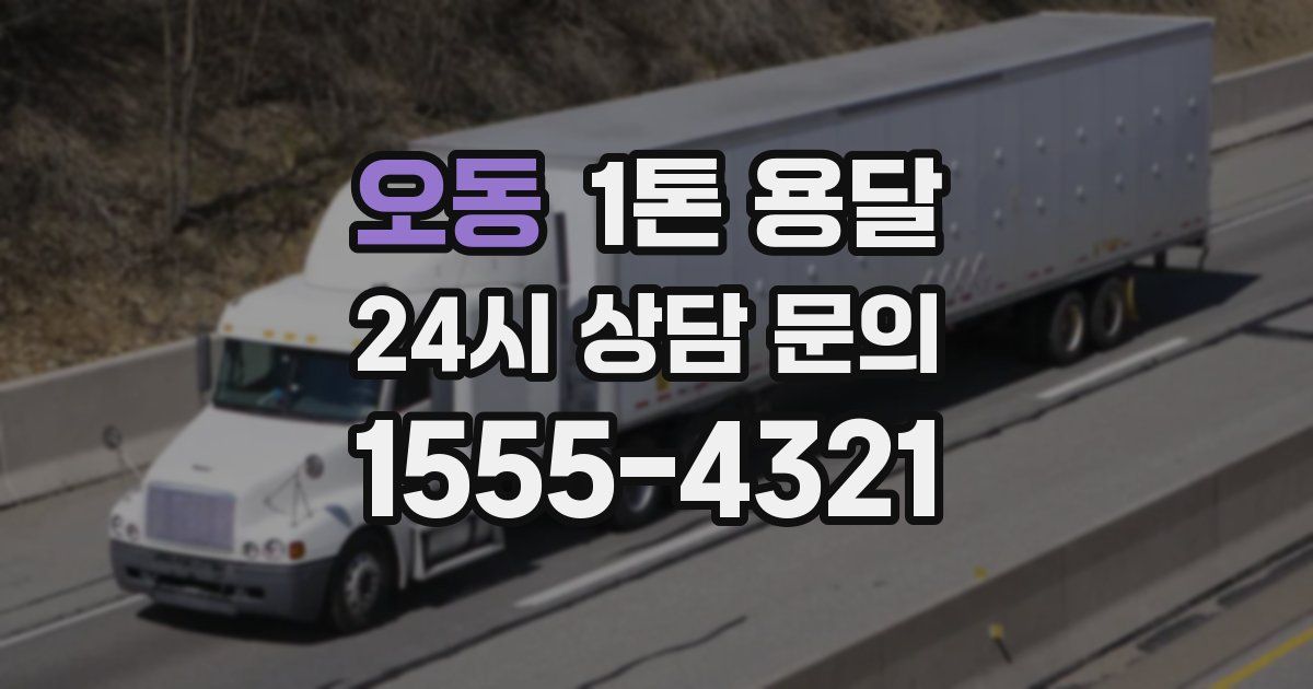오동 1톤 용달