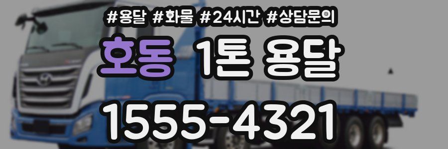 호동 1톤 용달