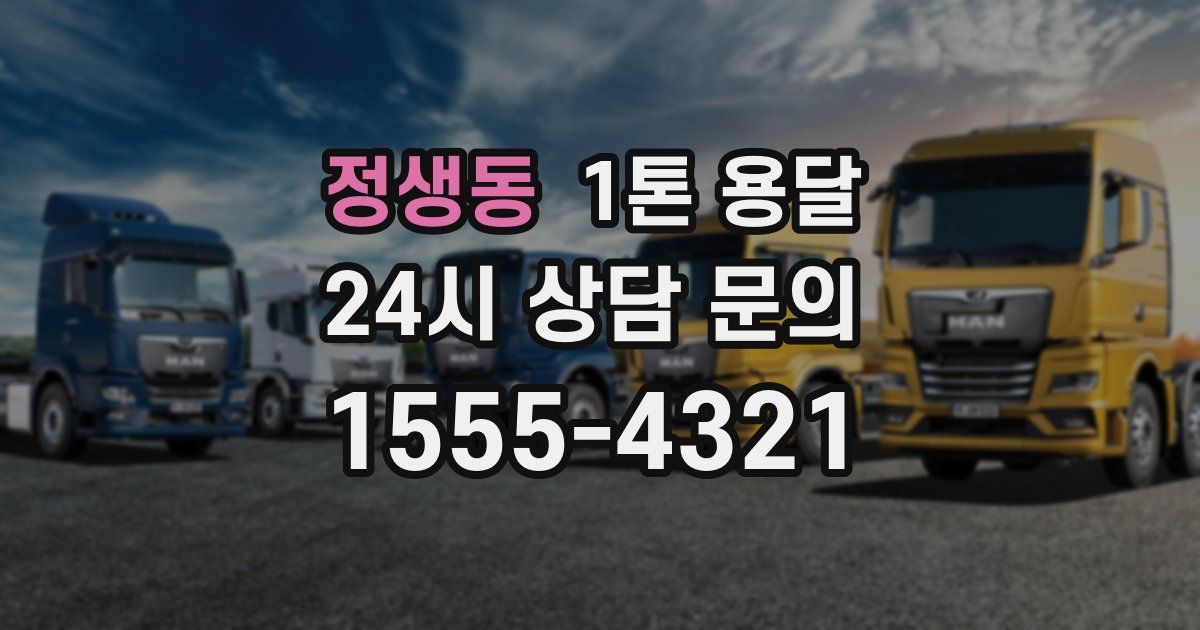정생동 1톤 용달