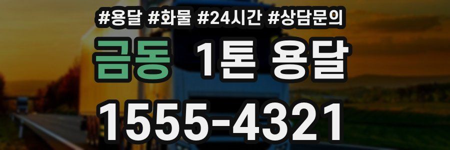 금동 1톤 용달