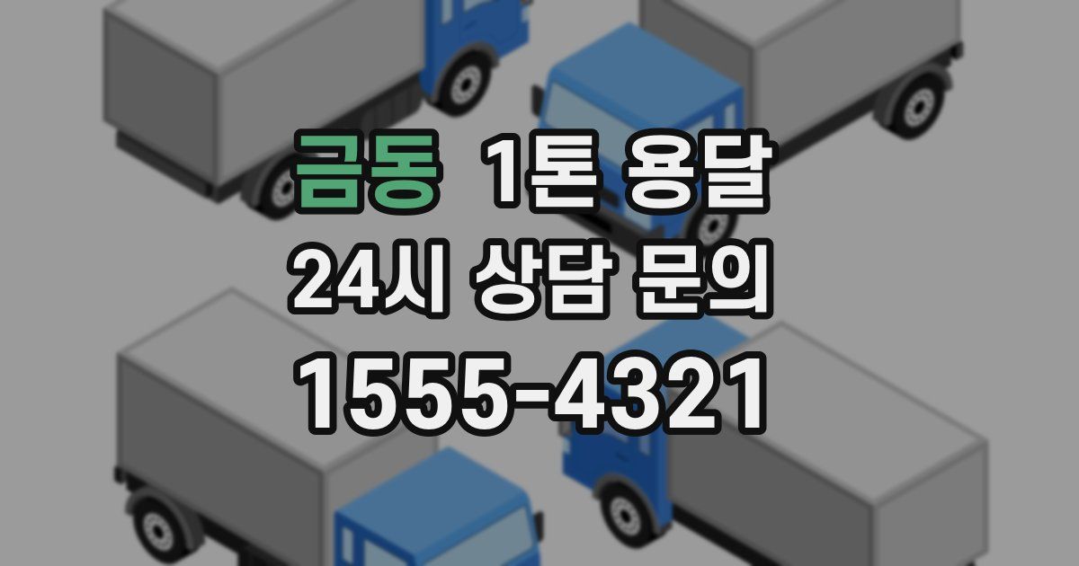 금동 1톤 용달