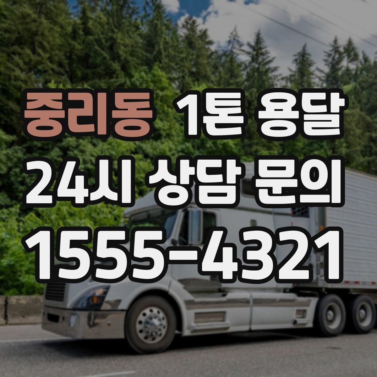 중리동 1톤 용달