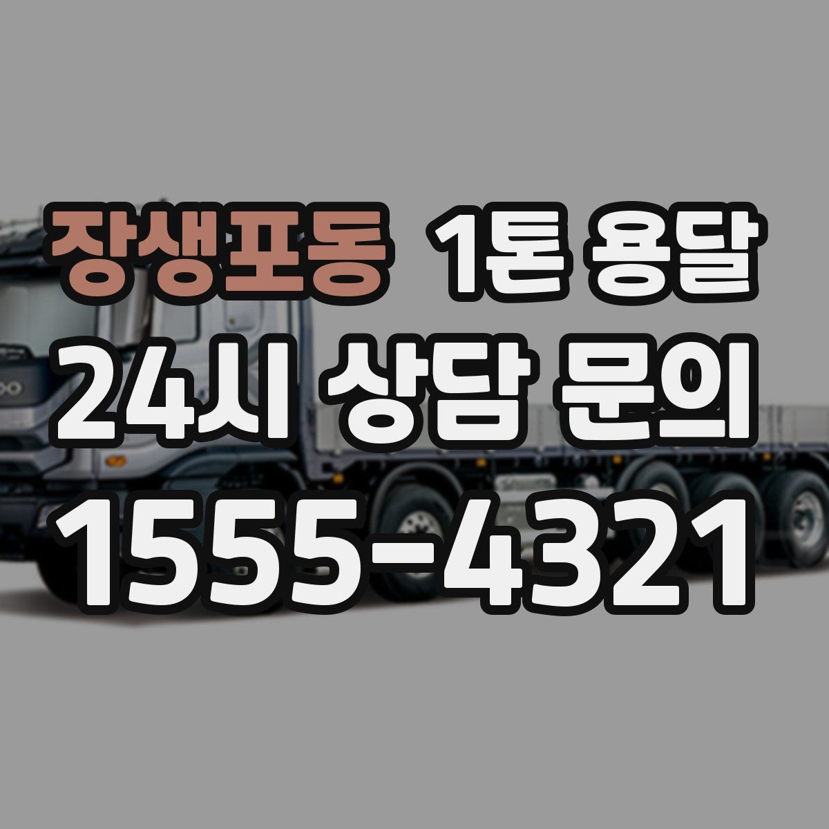장생포동 1톤 용달