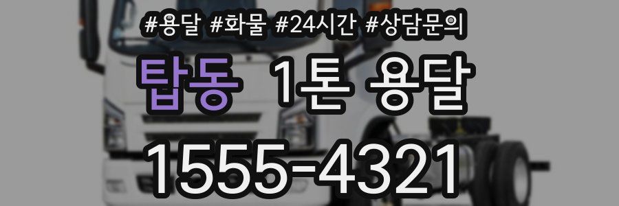 탑동 1톤 용달