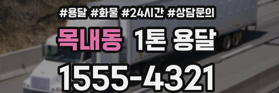 목내동 1톤 용달