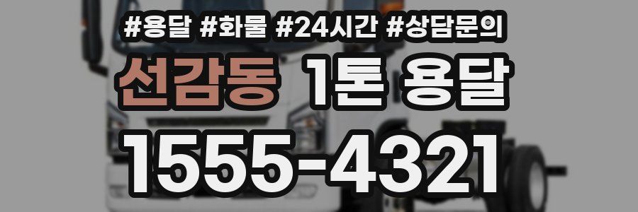 선감동 1톤 용달
