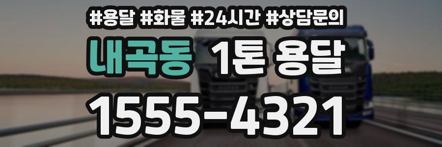 내곡동 1톤 용달