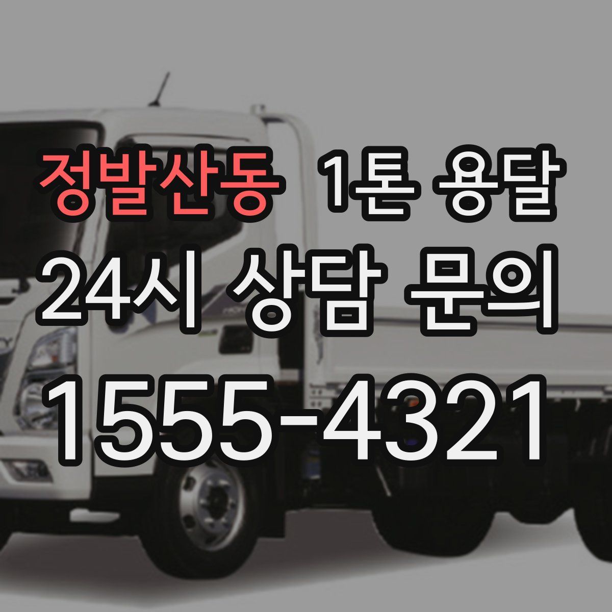 정발산동 1톤 용달