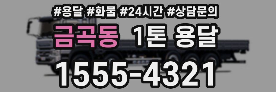 금곡동 1톤 용달