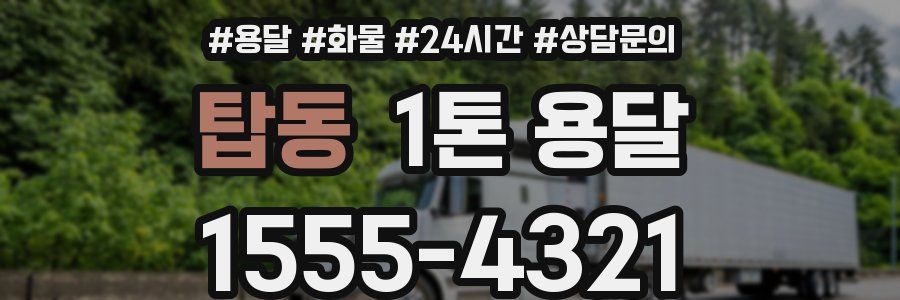 탑동 1톤 용달