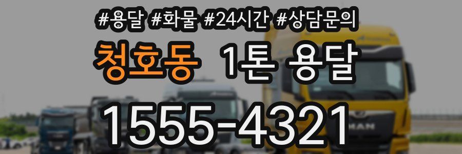 청호동 1톤 용달