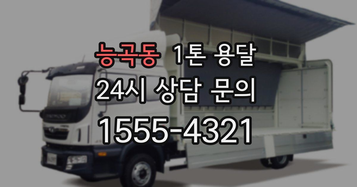 능곡동 1톤 용달