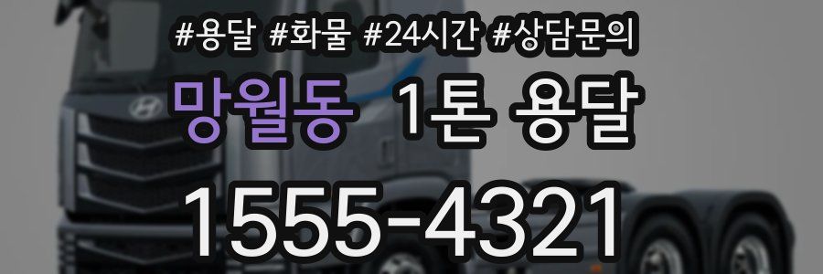 망월동 1톤 용달