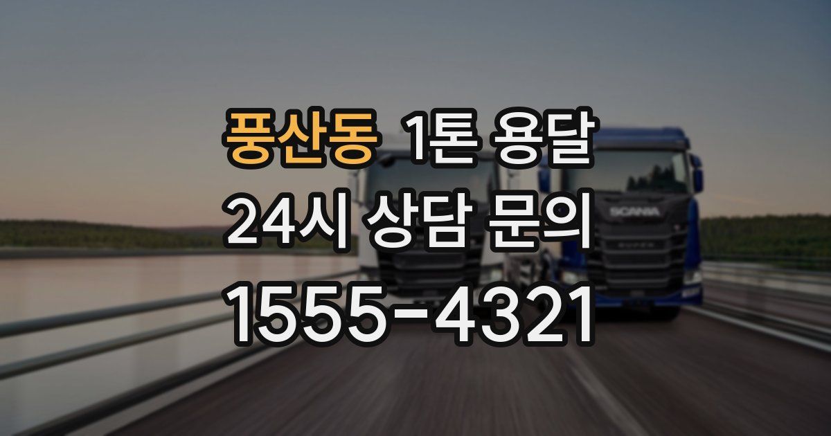 풍산동 1톤 용달