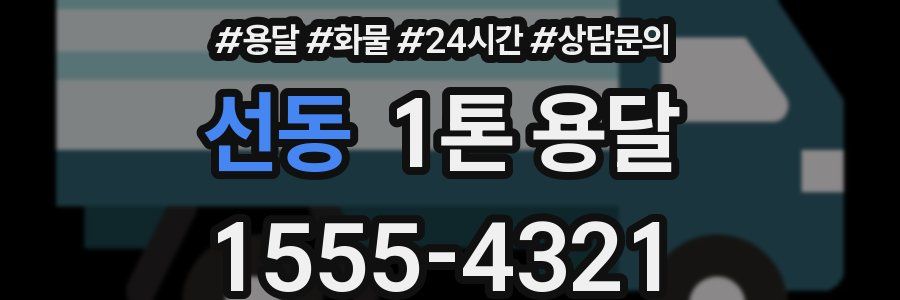 선동 1톤 용달