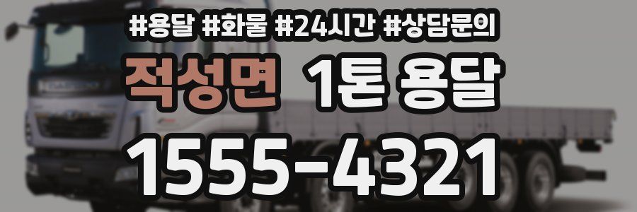 적성면 1톤 용달