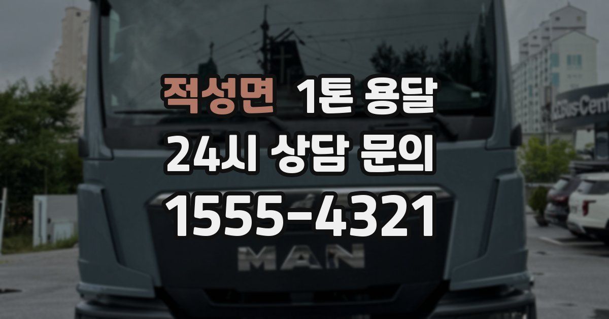 적성면 1톤 용달