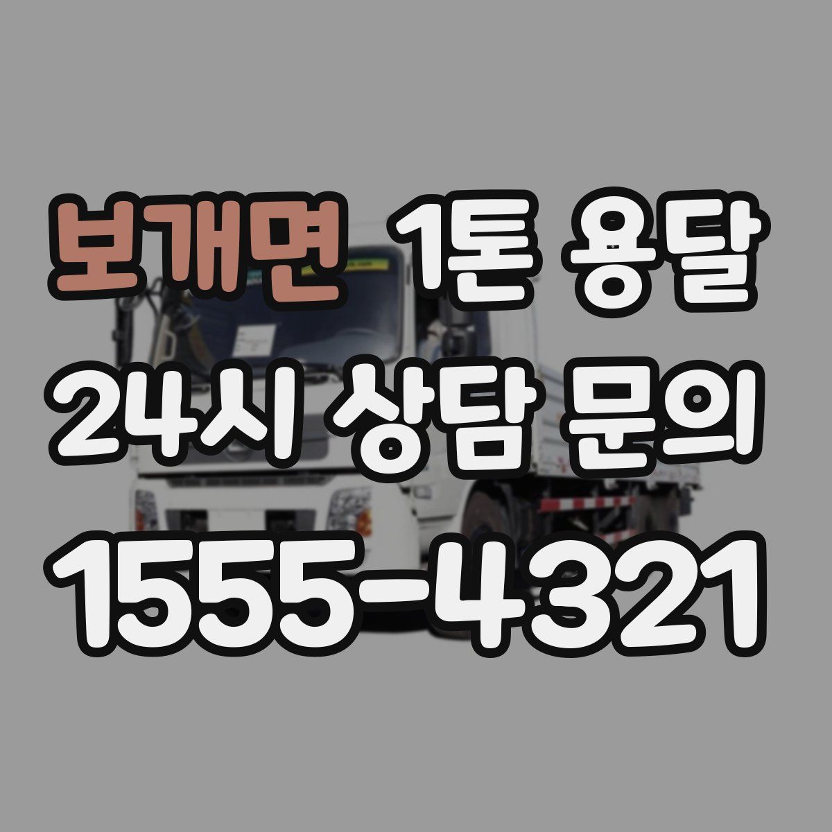 보개면 1톤 용달