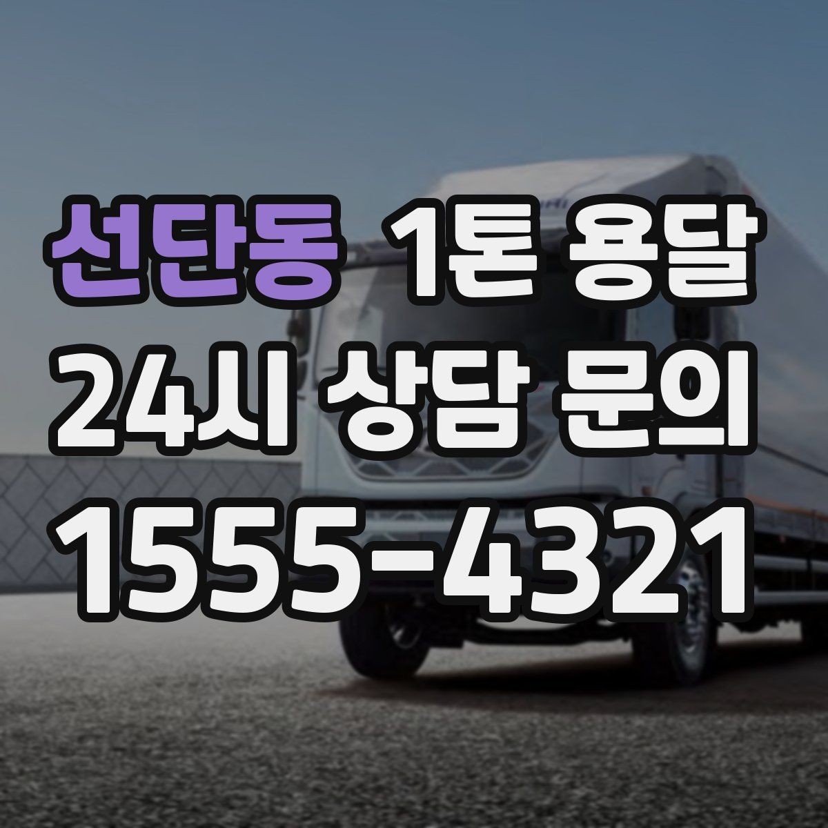 선단동 1톤 용달