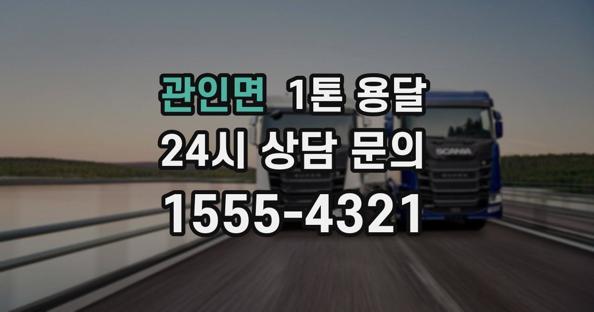 관인면 1톤 용달