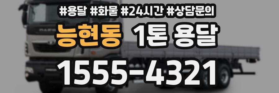 능현동 1톤 용달