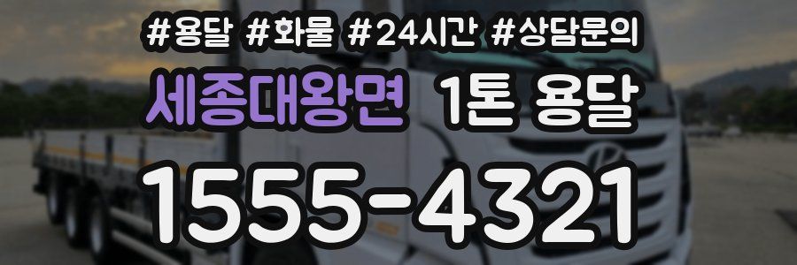 세종대왕면 1톤 용달