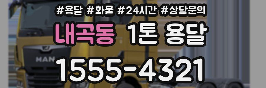 내곡동 1톤 용달