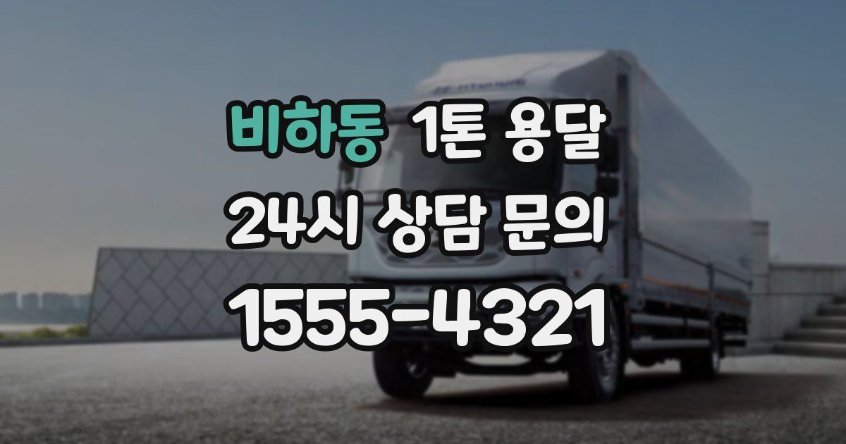 비하동 1톤 용달